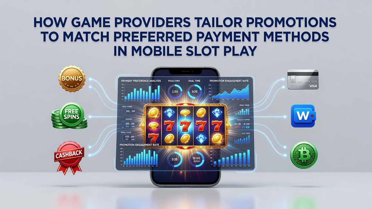 Infographic illustrating payment method icons linked to tailored bonus types for mobile slots