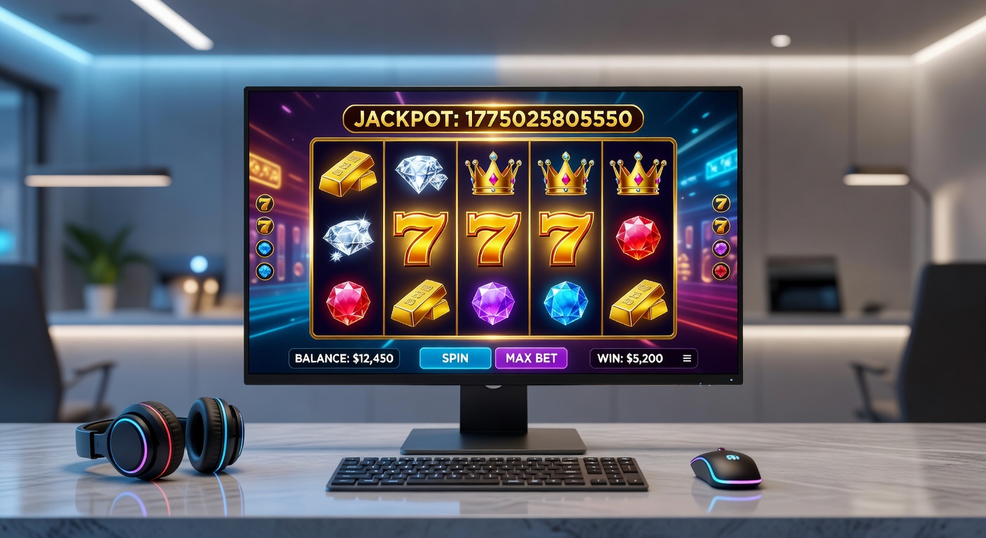 Dynamic close-up of a progressive jackpot meter ticking upward on an online slot screen, surrounded by exploding wild symbols and bonus wheels