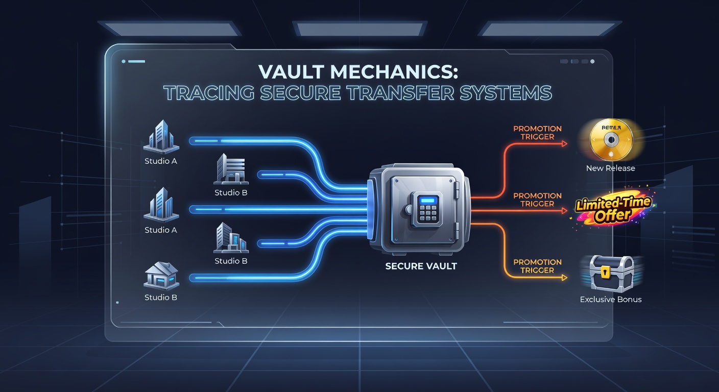 Reel format promotion triggers guided by vault security protocols